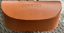 Oliver Peoples Sunglasses Case Only Brown Magnetic Closure Cream Interior