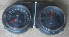 1969 Pontiac Firebird Speedometer Cluster 160 MPH & Fuel Gauge Base Parts Lot 69