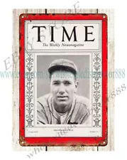 1935 baseball Dizzy Dean TIME metal tin sign old reproductions for sale