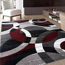 Contemporary Abstract Circles Perfect for high traffic areas of your Living R...