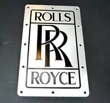 ROLLS ROYCE ENGRAVED ALUMINUM JET ENGINE COWLING PLATE VINTAGE ONLY ONE ON EBAY