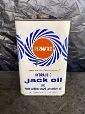 Vintage Permatex Hydraulic Jack Oil Empty Quart Can - Brooklyn - Kansas City