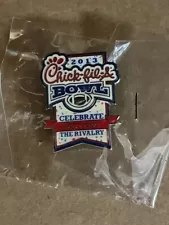 2013 CHICK-FIL-A BOWL Commemorative Pin for Hats/Shirts - Texas A&M vs Duke *NEW