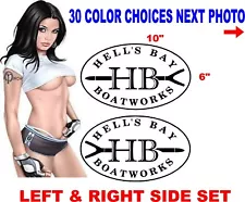 Hell's Bay Boatworks HELLS DECALS 30 COLOR CHOICES. msg me for other options