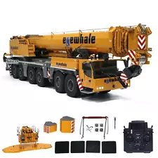 Eyewhale 1/14 6 Axles RC Hydraulic Mobile Crane Sound Light Truck Giant 5M Long