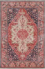 Antique Look Sarouk Farahan Turkish 4'x6' Area Rug Classic Hand-knotted Carpet