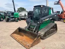 2018 John Deere 331G Skid Steer Track Loader Crawler Cab Hyd Aux Bucket bidadoo