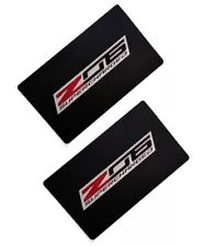 Fits 2016-2019 C7 Corvette - Visor Label Decal Covers With Z06 Supercharged Logo