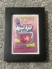 PURPLESAURUS REX 1st Release Kool Aid Packet! (1989) Sealed! Framed! Nice!