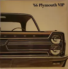 1966 Plymouth Fury VIP Sales Brochure Promotional Advertising