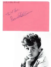 Dean Stockwell signed album page! The Boy With Green Hair child actor!