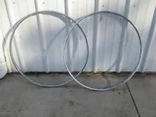 27-1/4" Steel Chrome Bicycle Rim Set for Old 10 Speed Bikes - New