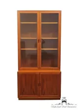 HIGH END VINTAGE Teak Wood Danish Modern 39" Wall Unit / Bookcase