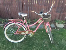 Huffy Panama Jack 26" Wheel Women's Beach Cruiser Bike - Coral with rear rack