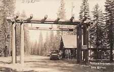 RPPC Crater Lake National Park, Oregon, Medford Entrance c1934