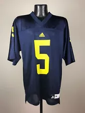 New ListingMen's Adidas Michigan Wolverines Blue #5 Replica Home Football Jersey NWT Large