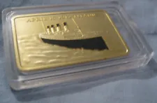 RMS TITANIC Gold Bar Ingot Ship Disaster 1912 London New York City Ocean Boat UK