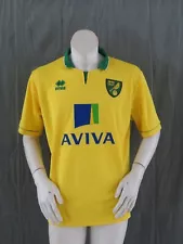 Norwich City Jersey - 2012 Home Jersey by Errea - Men's Extra-Large