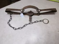 Vintage Victor Oneida No.4 Long Double Spring Leg Hold Animal Trap Antique #1