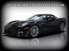 2011 Chevrolet Corvette ZR1 3ZR New Metal Sign: Perfect Condition in Black