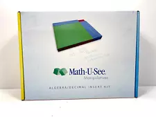 Math U See Manipulatives Algebra/Decimal Insert Kit Complete