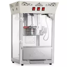 OPEN BOX - Movie Theater Popcorn Machine w/ 10 oz Kettle - Cream, Popper