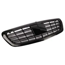 Fit S65 Grille S550 S63 Black Gloss For AMG MAYBACH 2014-2020 without Camera (For: 2020 S65 AMG)