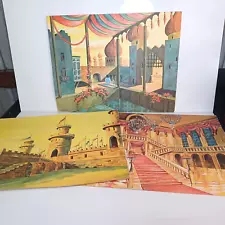 Barbie & Ken Little Theater 1963 3/6 Backdrops Arabian Nights Palace Castle