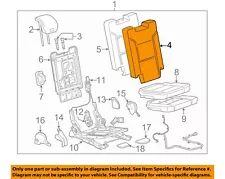 Cadillac GM OEM 2018 Escalade Third Row Seat-Seat Back Cover 84171574