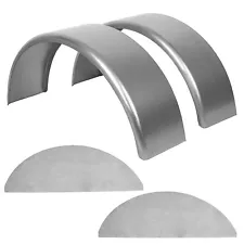 1 Pair of Round Trailer Fenders For 14"-16" Wheels & Fender Backs 32” x 9” x 15”