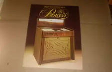 THE PRINCESS JUKEBOX-Rock-ola VINTAGE ORIGINAL SALES AD FLYER-L@@K!