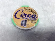 "CIRCA HOTEL & CASINO" $1.00 TABLE GAMING TOKEN (POKER CHIP) LAS VEGAS