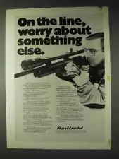 1972 Redfield 3200 Target Scope Ad - On the Line