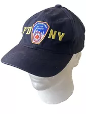 FDNY New York Bravest Men Embroidered Navy Adjustable Hat Cap