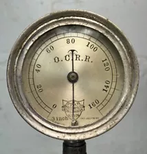 ✨RARE Antique “Old Colony Railroad” C.1889 Steam Locomotive Pressure Gauge MA RI