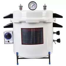 23L Autoclave steam sterilizer with timer ( 12x12 inch size ) , Seamless built