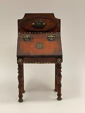 OOAK Dollhouse Artisan Miniature 1:12 Wood Antique/Vintage Look Secretary Desk