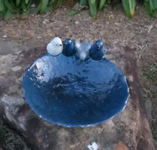 Bird Bath Bee Water Station Wild Bird Garden Statue Ornament