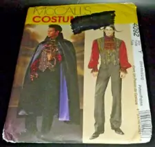 Victorian Vampire Edwardian Phantom Opera Costume Sewing Pattern 34-44 Men LARP