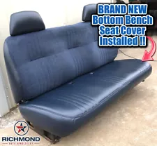 1995-2000 Chevy Cheyenne C/K Work-Truck Base -Bottom Bench Seat Vinyl Cover Blue