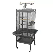 61" Large Bird Cage Top Play Non-Toxic Power Coated Steel Best Pet House EZ USE