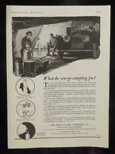 1921 CAMPING The Prest-O-Lite Company Small Tank Sales Dept. Antique Car NYC NY