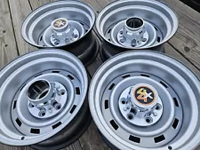 Set of 4 1967-87 CHEVY GMC K5 BLAZER C10 TRUCK 4X4 6 LUG 15 X8 RALLY WHEELS RIMS