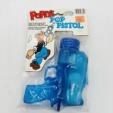 Popeye The Sailor Pop Pistol Ping Pong Ball Shooter Gun Toy 1984 Larami New