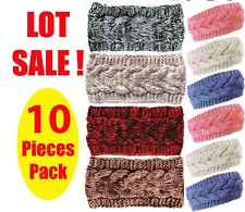 10 Pc Wholesale Bulk Winter Headbands HUGE SALE !