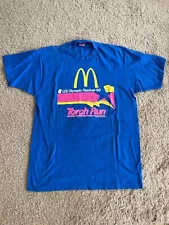 Vintage US Olympic Festival Torch Run McDonalds Shirt Size XL Made in USA