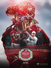 RARE! Alabama Football. Nick Saban Field Naming Poster. 2024 Season.