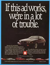 1984 Isuzu Impulse Black Coupe Original Vintage 1980s Car Photo Ad