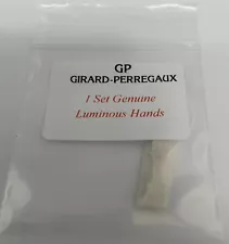 WATCHMAKERS GIRARD-PERREGAUX PARTS ORIGINAL LUMINOUS SILVER HANDS 85/150/20