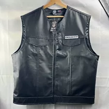 Official Sons Of Anarchy Prospect Mens Biker Club Motorcycle Vest Size 3XL NWT